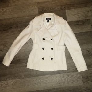 Victoria's Secret Spring White Pea Coat
